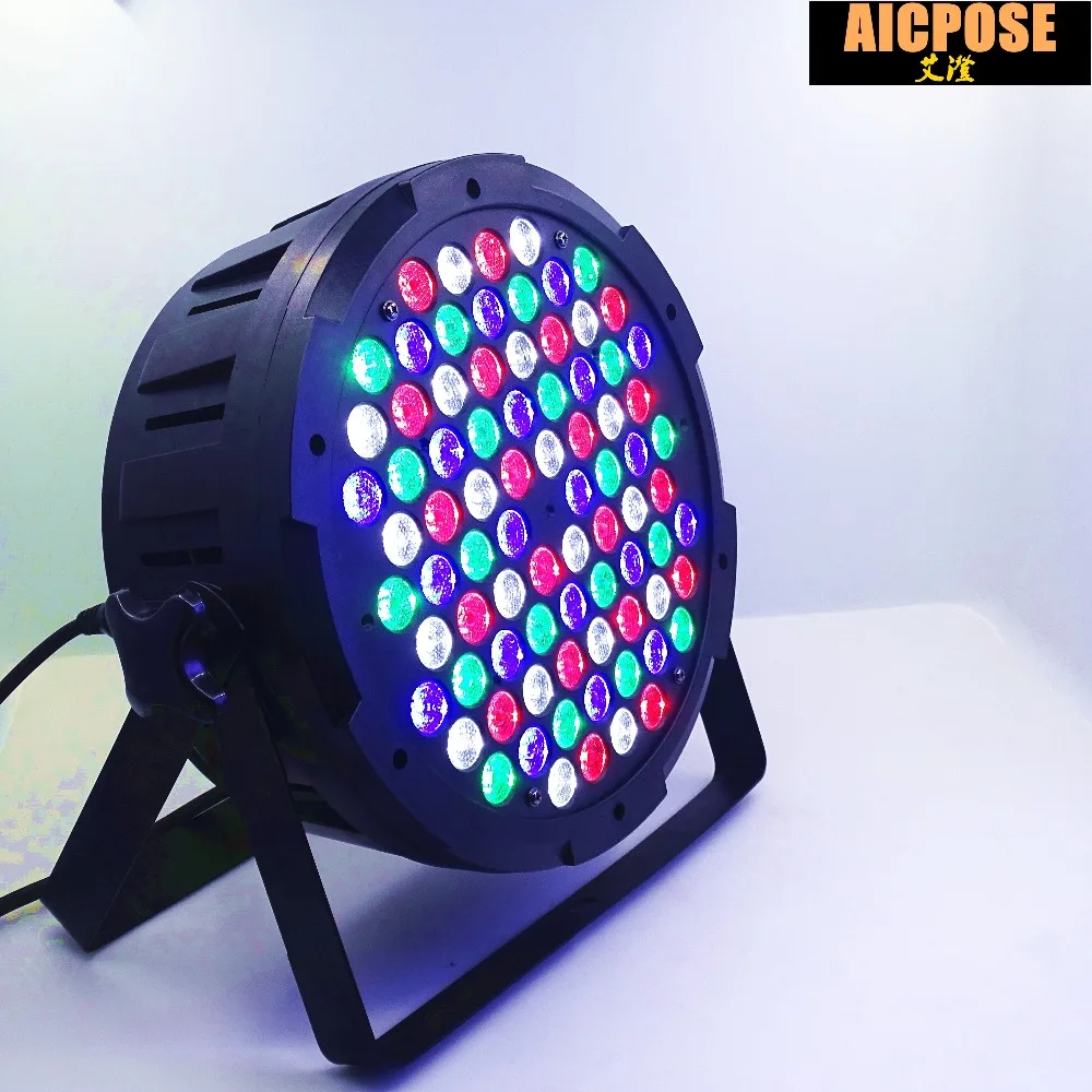 

24pcs/lots 80x3W RGBW Color led Par lights flat par led dmx512 wedding party disco lights professional stage dj equipment