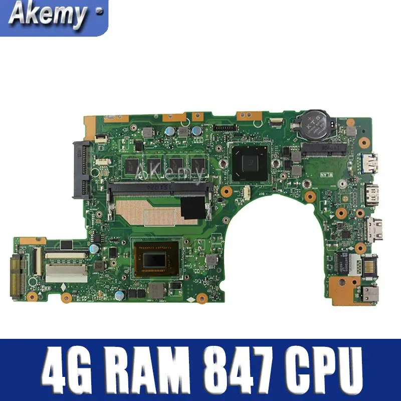 Akemy S400CA материнская плата для ноутбука For Asus S500CA S400C S500C S400 S500 протестированная