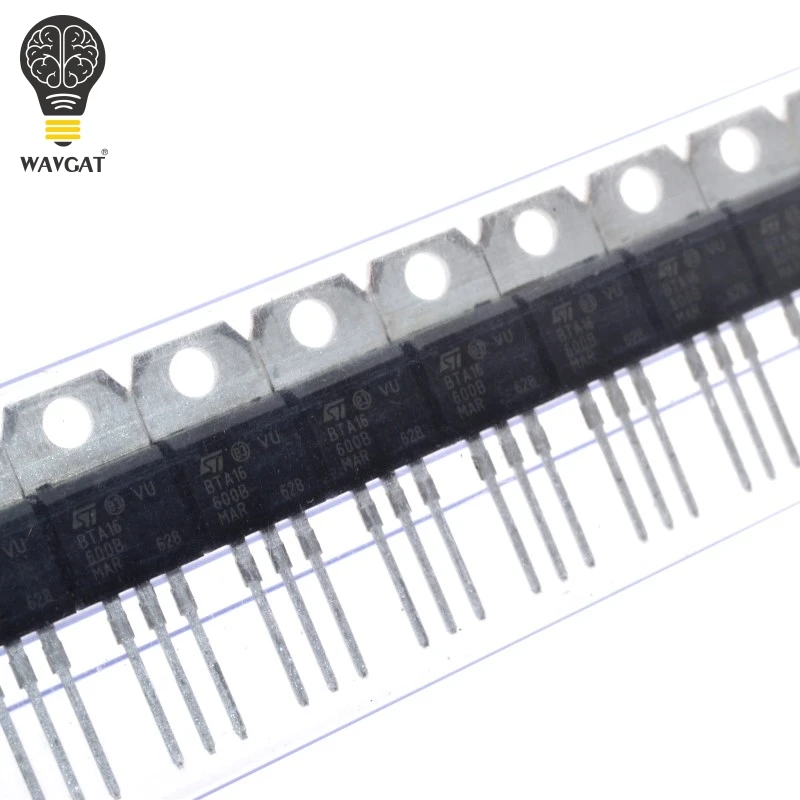 100 шт WAVGAT BTA16 600B Triacs 16 A 600 вольт TO 220 новые оригинальные стандартные