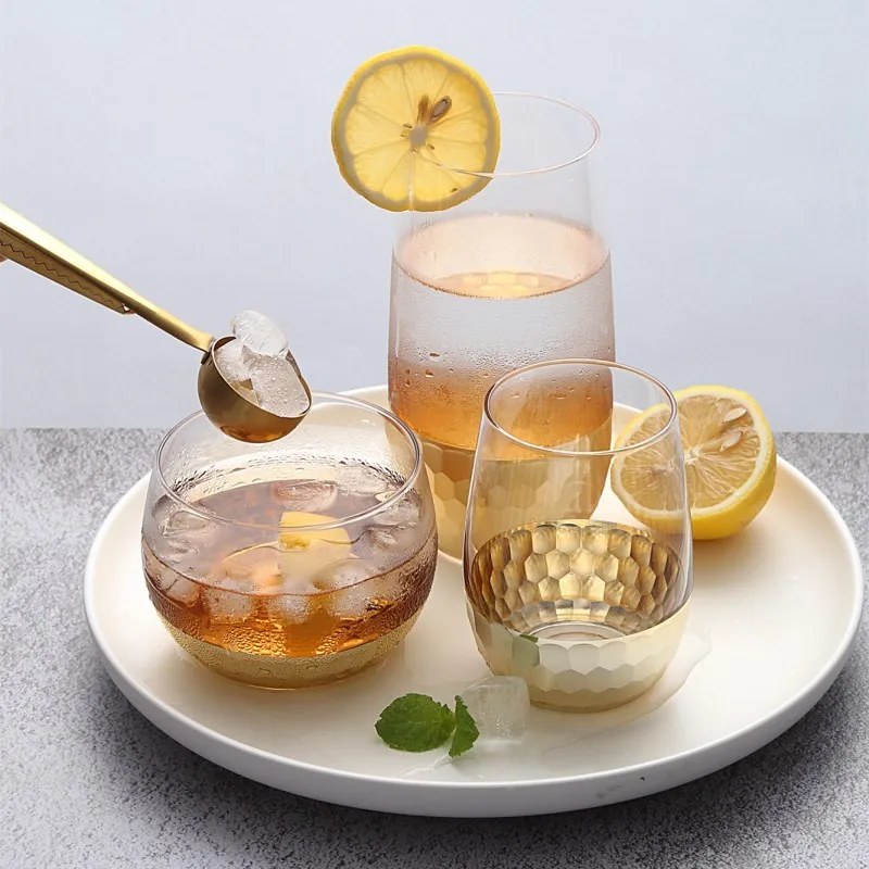 Gold Plated Grass Beer Mugs Western American style Luxury Golden Milk/Tea/Fruit Juice Cup and Mug Creactive Drinkware | Дом и сад