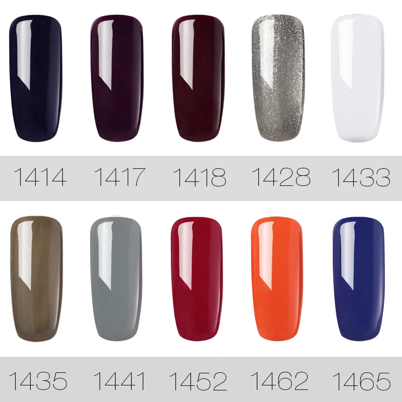 ROSALIND Gel 1S 7ML 1323-1465 Pure Color Nail Polish Wine Soak-Off UV&ampLED Long-lasting Lacquer Primer Varnishes | Красота и