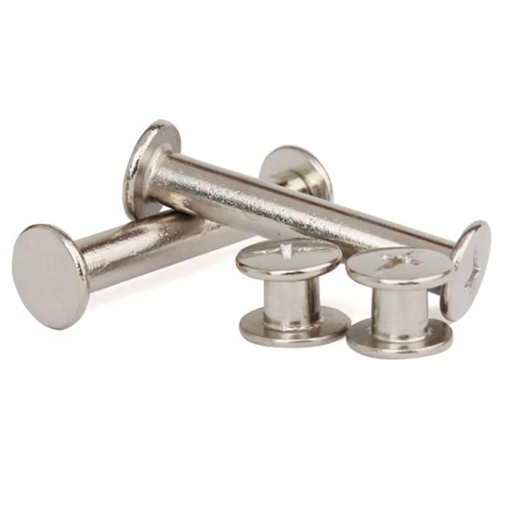 50 шт. никелированные стыковые заклепки из углеродистой стали