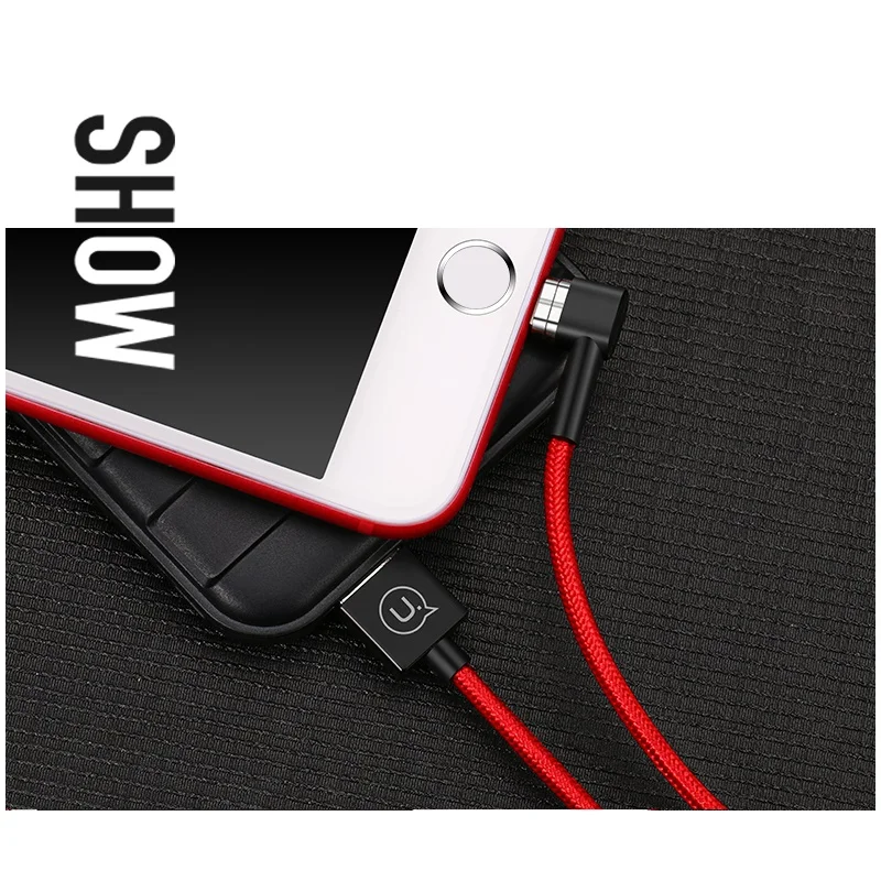 USAMS 1.2 м L формы Плетеный для Lightning 8pin Магнитный кабель USB iPhone 7/7 Plus и т. д. | Мобильные