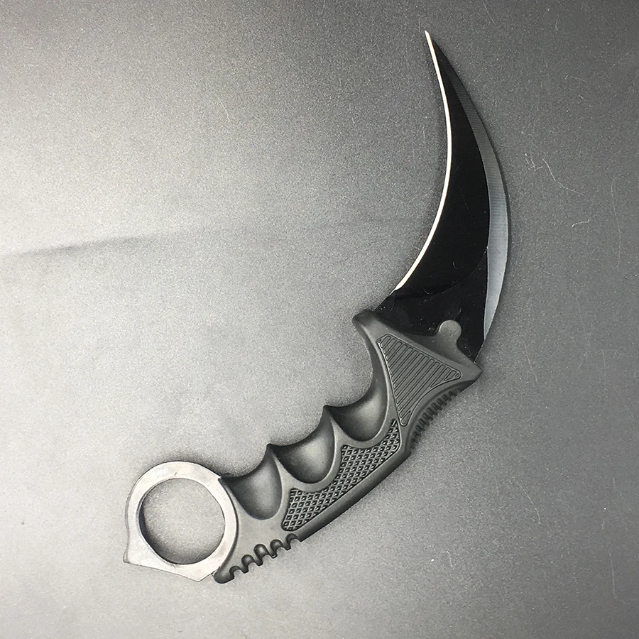 Нож из нержавеющей стали CS Go, тактический нож для выживания, нож Karambit, тренировочный нож с бабочкой для охоты, кемпинга, счетчика удара