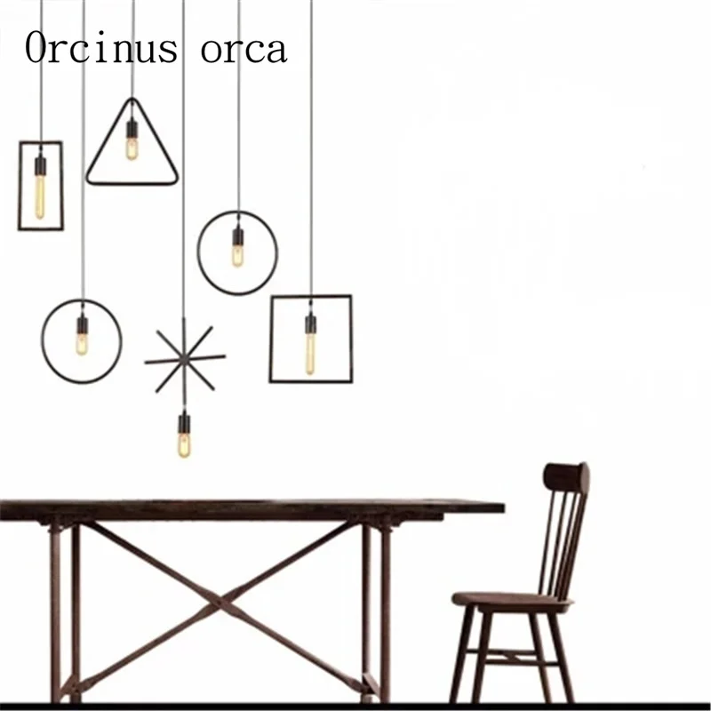 

Американский Ретро Простой индивидуальный креативный Специальный железный ресторанный обеденный стол Chandelie