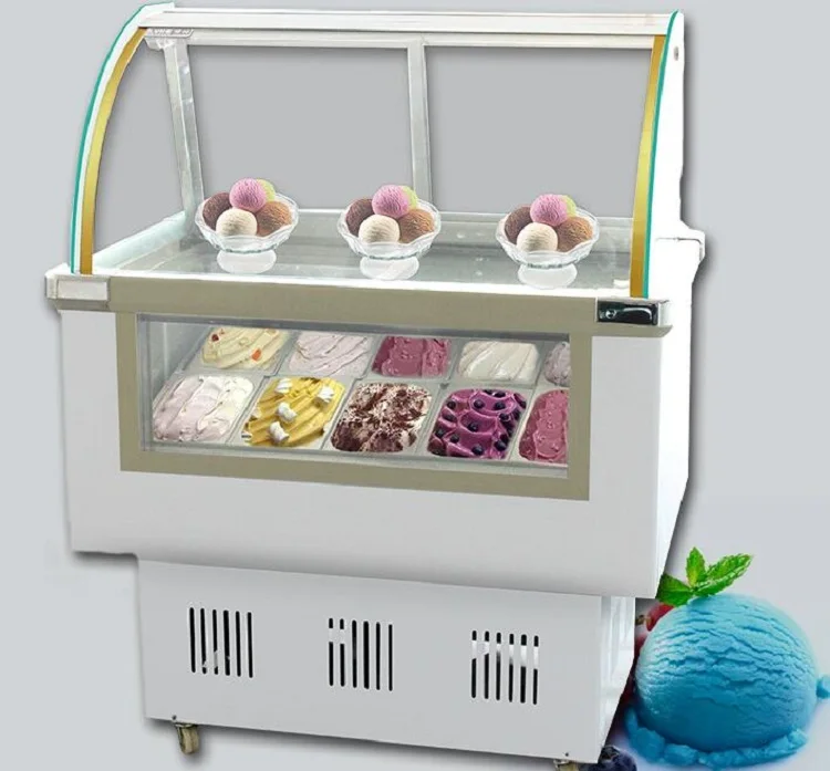 

Hot sell gelato Ice Cream Display Freezers showcase gelato showcase display cabinet