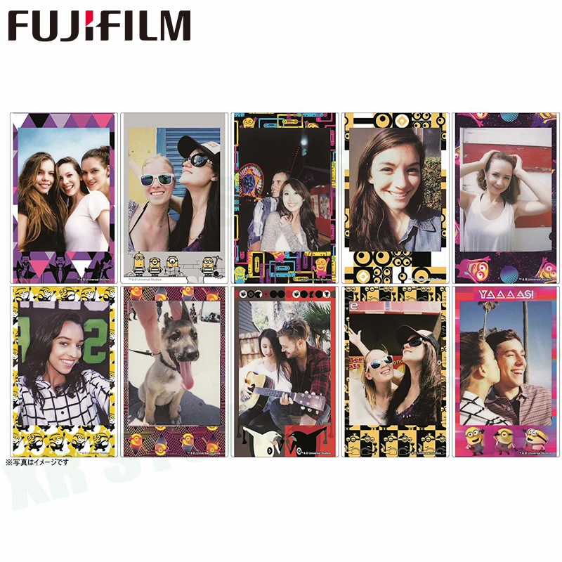 Fujifilm Instax Mini 8 9 фильм черный Миньон Fuji мгновенный Фотобумага 10 листов для 70 7 s 50 50i 90