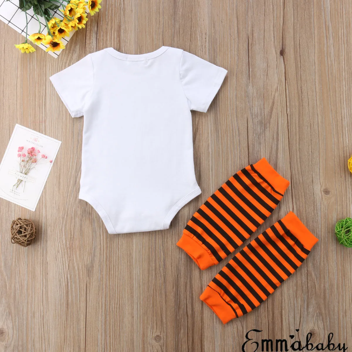 2018 Новый брендовый комбинезон на Хэллоуин из 2 предметов для новорожденных