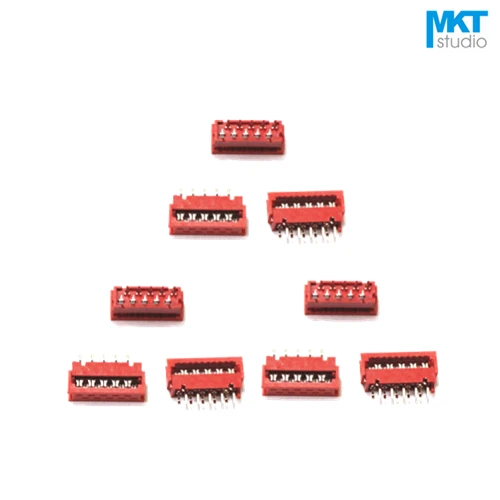 50 шт. Micromatch Red 2 54 мм Шаг IDC провод терминальный разъем образец 4P 6P 8P 10P 12P 14P 16P 18P 20P 22P