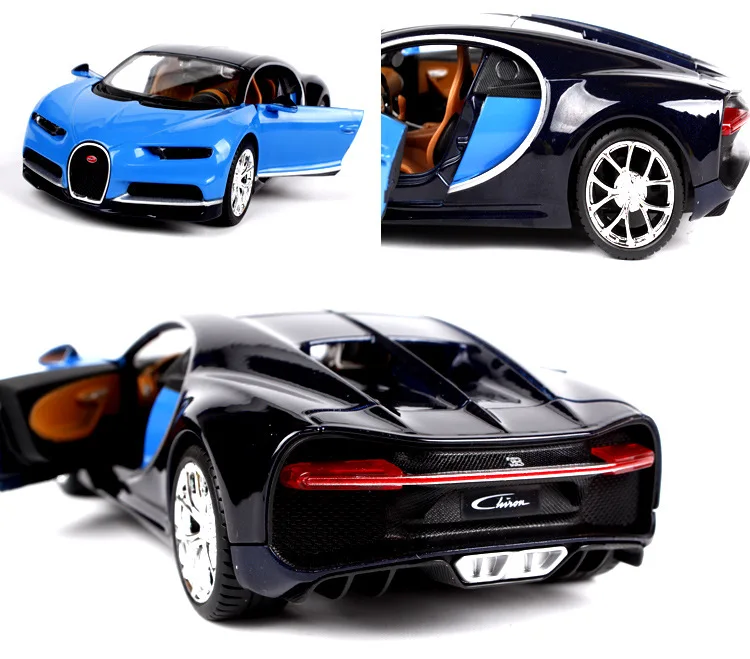 Бураго 1/24 спортивный автомобиль Bugatti Chiron Simulatio Collecor Edition металлическая литая под