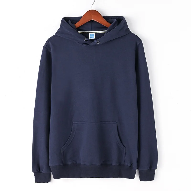 Tsingyi, осень, 4XL, одноцветные брендовые толстовки с капюшоном, Мужская Уличная одежда с круглым вырезом и длинным рукавом, Повседневная Толстовка в стиле хип-хоп, мужская толстовка с капюшоном - Цвет: Королевский синий