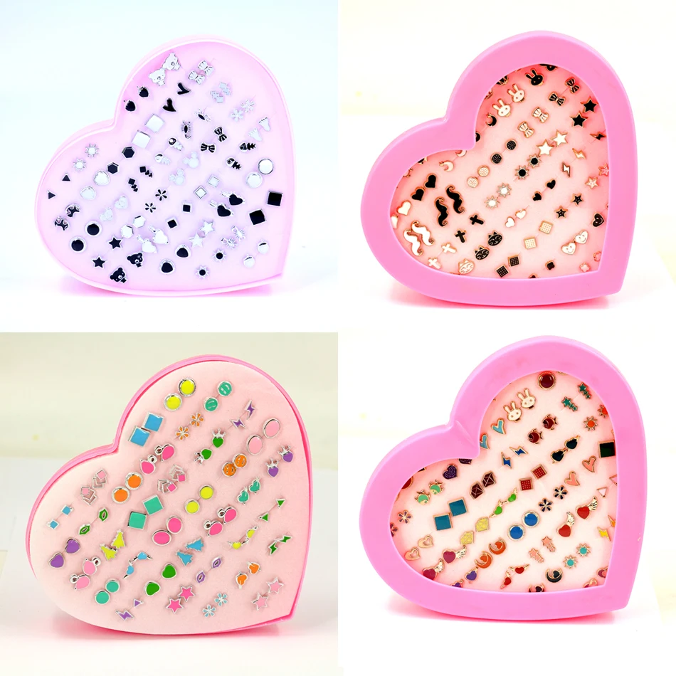 

Бесплатная доставка, заводские дешевые пластиковые антиаллергенные масляные серьги-гвоздики смешанного дизайна, пластиковые серьги 36 пар/...