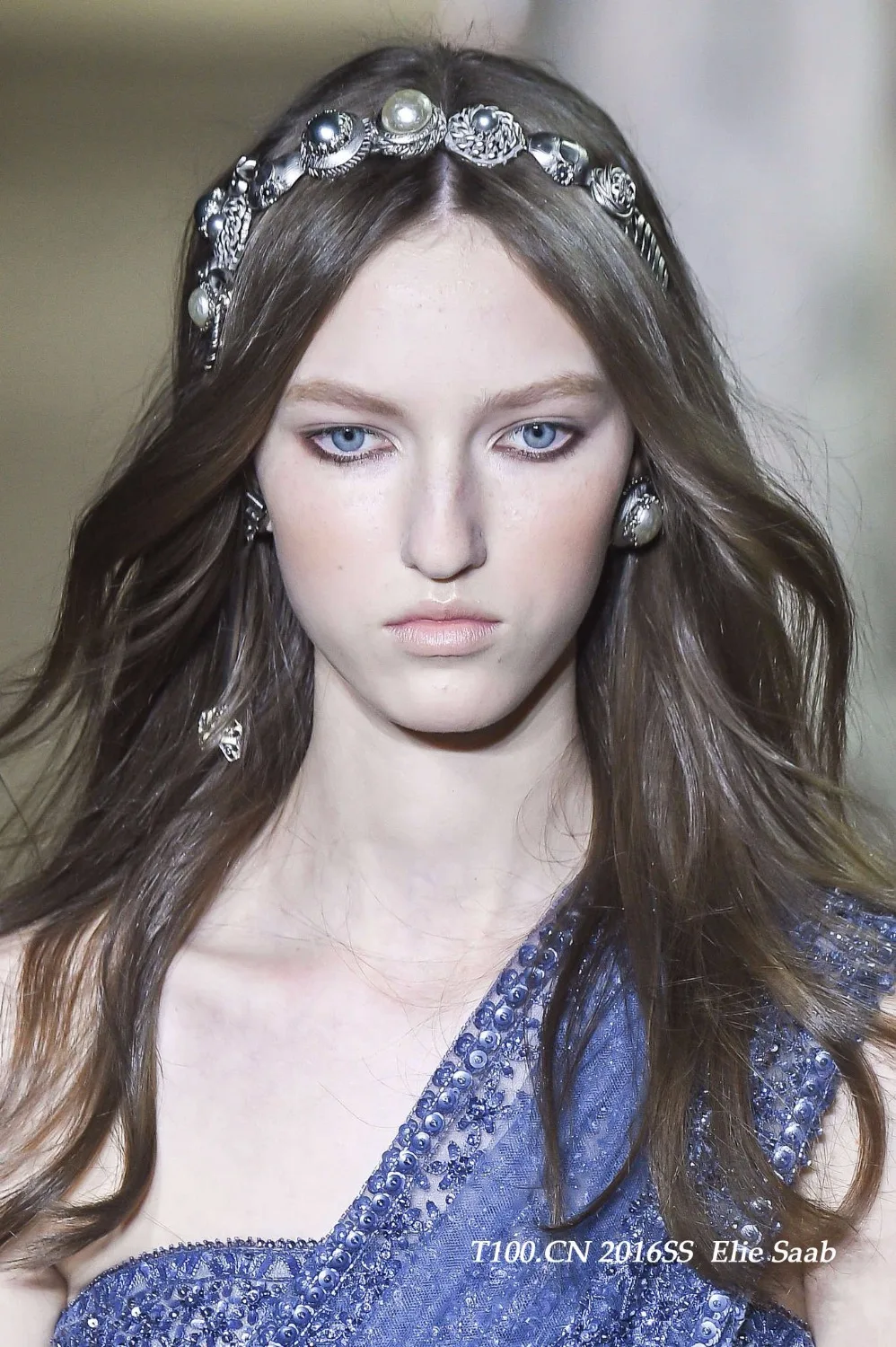 Элегантный насыщенного синего цвета Elie Saab вечернее платье длинное 2019 полная