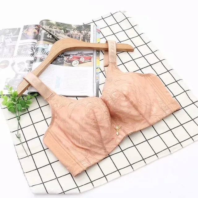 

Sexy Women Lace Bra 85-100 C D Cup Bralette Lingerie Female Unpadded Floral Brassiere Intimates Femme