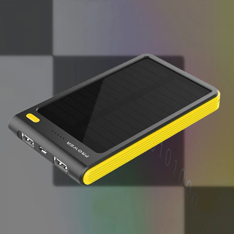 Новый Солнечный Power Bank 8000 мАч Dual USB Солнечная Bateria Externa Портативное Солнечное