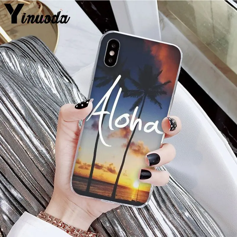 A10 Yinuoda Hello Hawaii Aloha DIY Роскошный Высокий протектор на конце чехол для Apple iPhone 8 7 6 6S Plus X XS MAX 5 5S SE XR мобильных телефонов - Цвет: A10