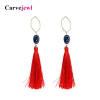 carvejewl long earrings irregular pearl cotton tassel earrings for women jewelry drop dangle earrings girl gift new fashion hot