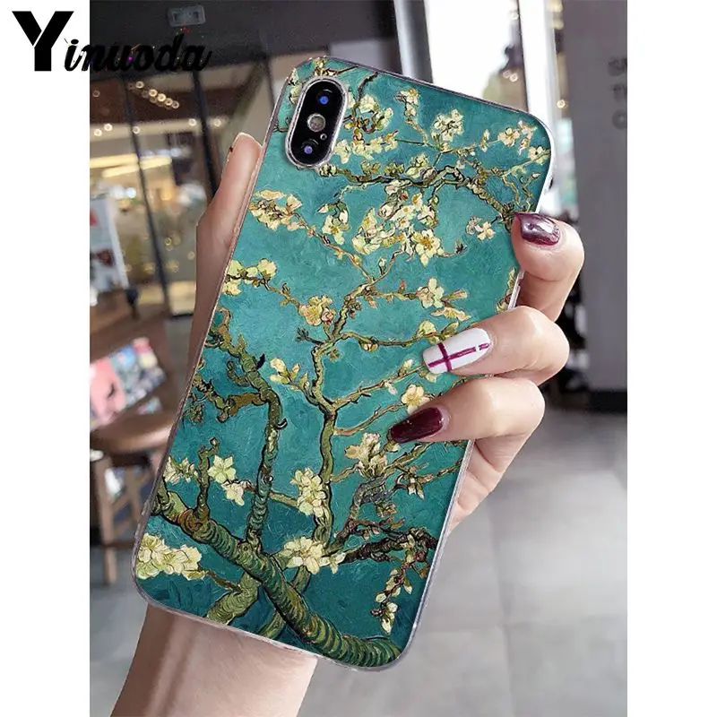 A5 Yinuoda Ван Гог Картина маслом Мон картина маслом мягкий чехол для телефона iPhone X XS MAX 6 6s 7 7plus 8 8Plus 5 5S SE XR 10 - Цвет: A5