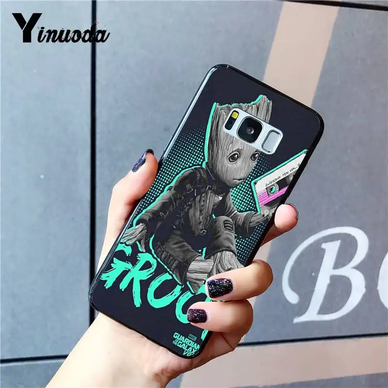 Yinuoda стражи для Galaxy Marvel черный мягкий чехол телефона Samsung S9 plus S7 edge S6 S10 S8 |