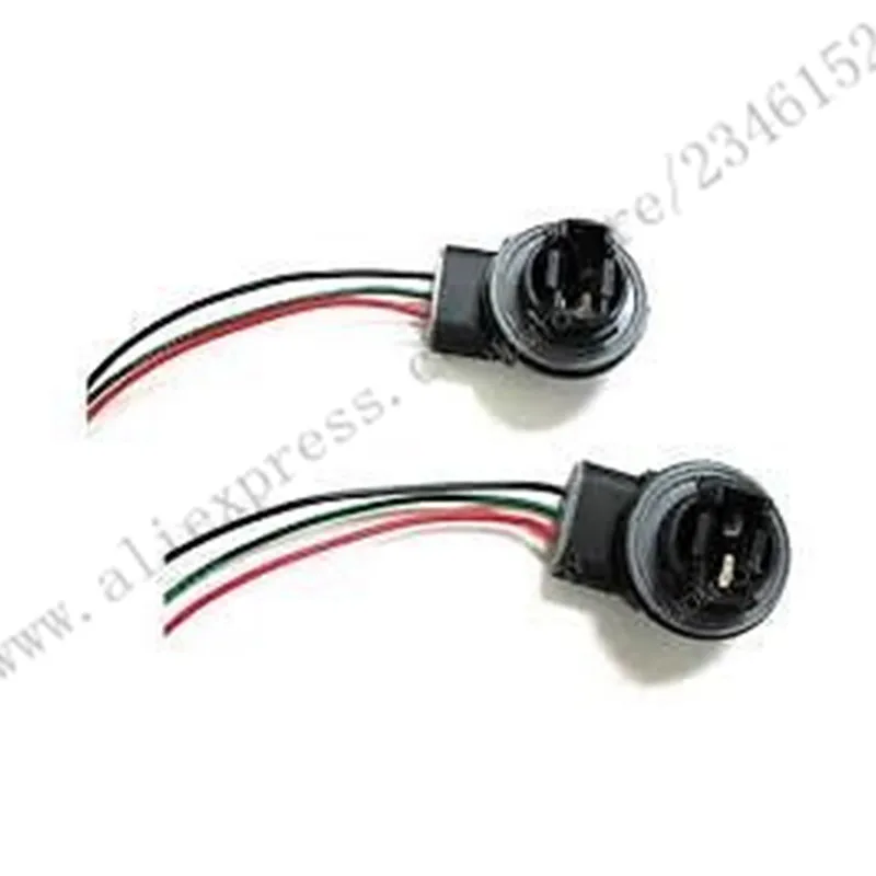 

LED Bulb Turn Signal Light Socket Connector T25 3056 3156 Pigtail Socket/Connector Adapter Converter Wiring Extention New