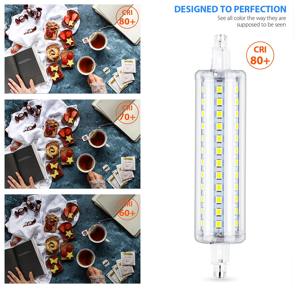 Led 78 мм J78 R7S трубки светильник 220V Led R7S лампы кукурузы 2835 SMD СИД лампочки 110 без мерцания, светодиодные лампы 5 Вт, 12 Вт, 15 Вт