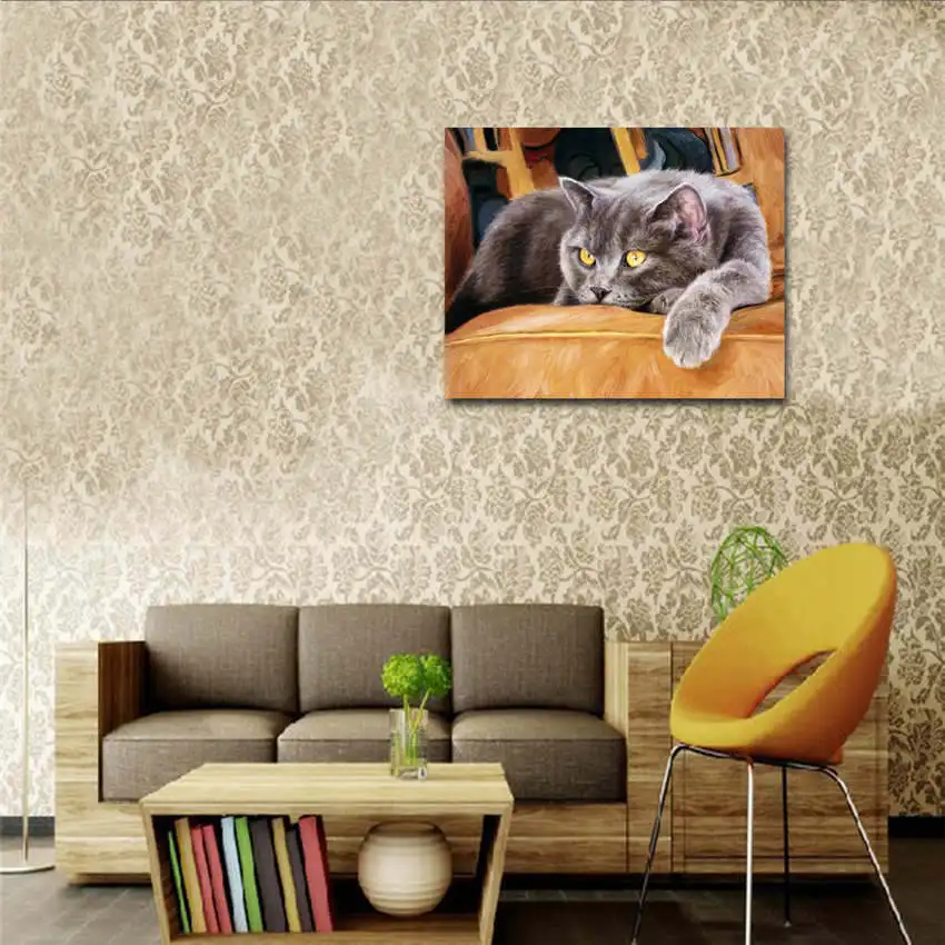 Wall Pictures For Living Room Drawing By Number Painting Numbers Drinking Woman | Дом и сад