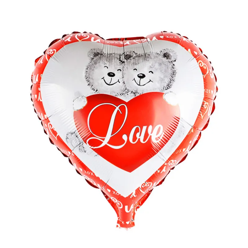 Воздушные шары из фольги Love Bear для свадьбы юбилея дня рождения Дня Святого