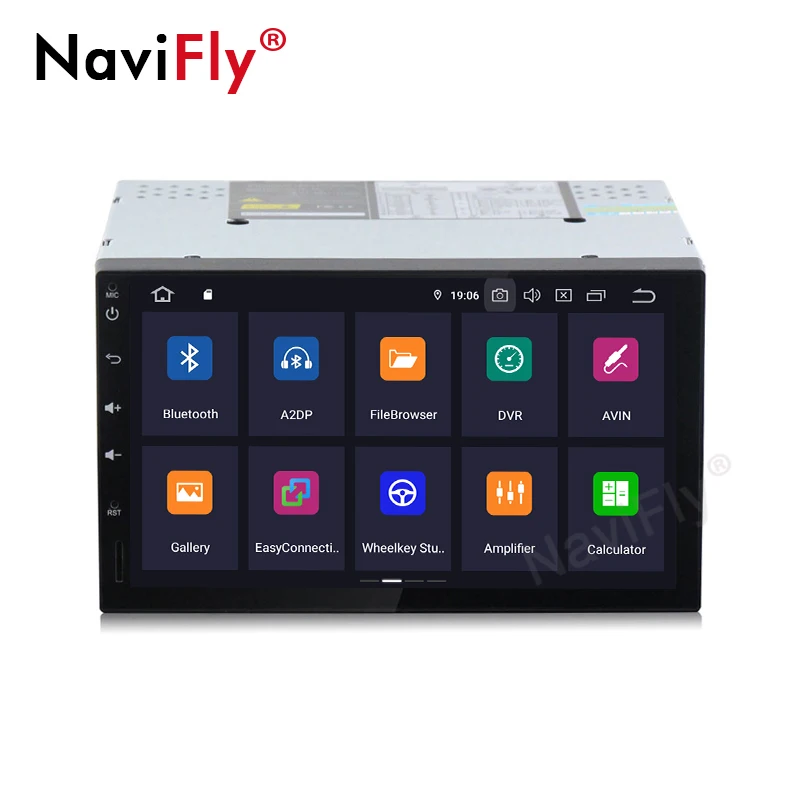 NaviFly 7'' IPS Screen DSP Android9.0 two Din Car Multimedia forVW Nissan Toyota Peugeot KIA gps radio 4G wifi OBD2 DVR SWC |
