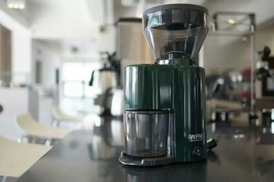 Коническая Кофемолка welhome Burr 220 В, кофемолка для дома с высоким качеством и элегантным дизайном(красный или зеленый цвет