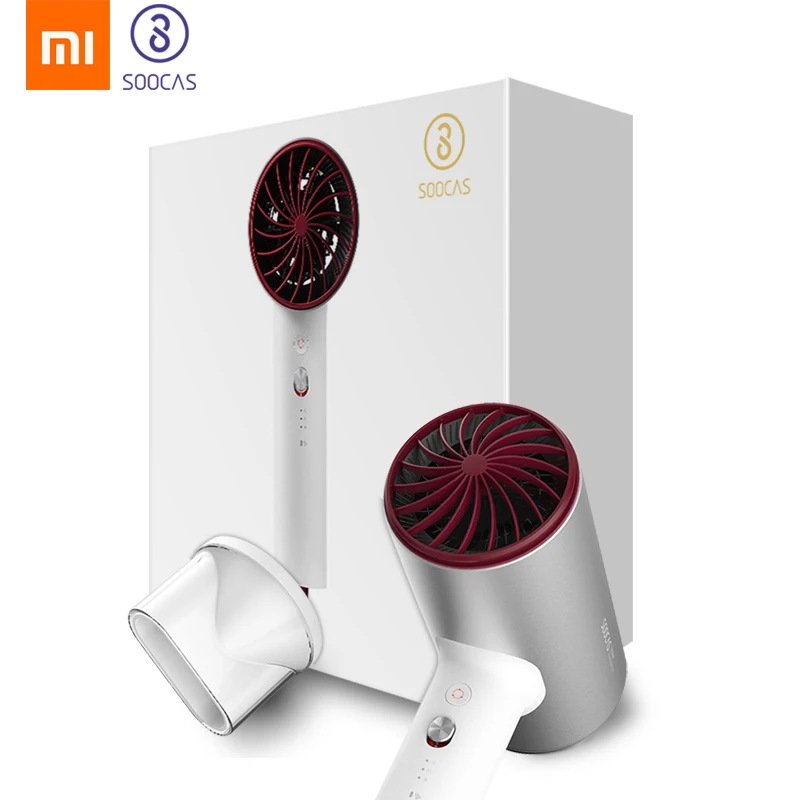 Xiaomi Mijia Анион Фен ЕС вилка Soocas H3 корпус из алюминиевого сплава 1800 Вт воздушный