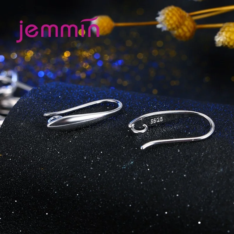 

High Quality Smooth 925 Sterling Silver Earrings Accessories for Women DIY Hoop Earrings 5 Pair Wholesale Price