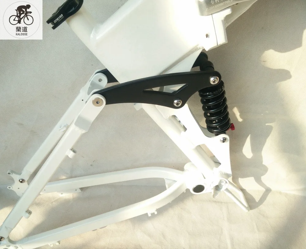 Kalosse 26er DIY electric bike frame full suspension 160mm rear hubs 26*17inch folding | Спорт и развлечения