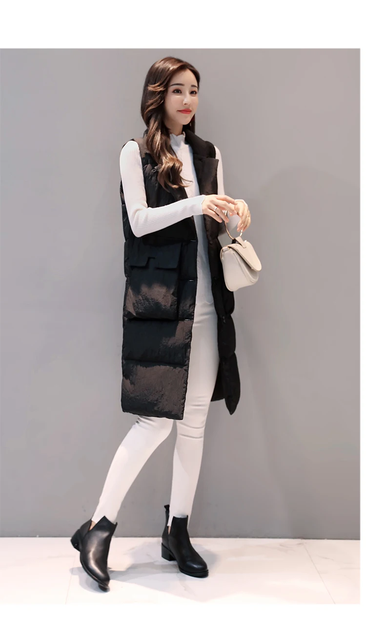 2017 Весна Осень Зима Дизайн теплый пуховик на подкладке из хлопка средней длины