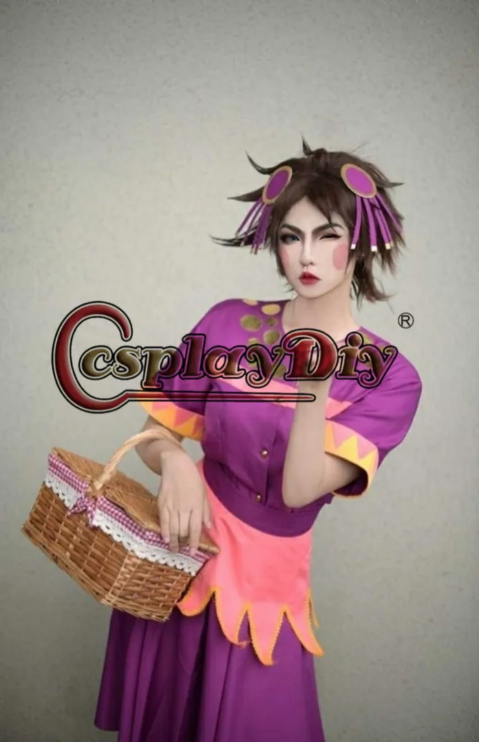 

Cosplaydiy JoJo's Bizarre Adventure Cosplay Joseph Joestar Costume Jojo's Tequila Girl Suit Halloween Carnival Custom Made
