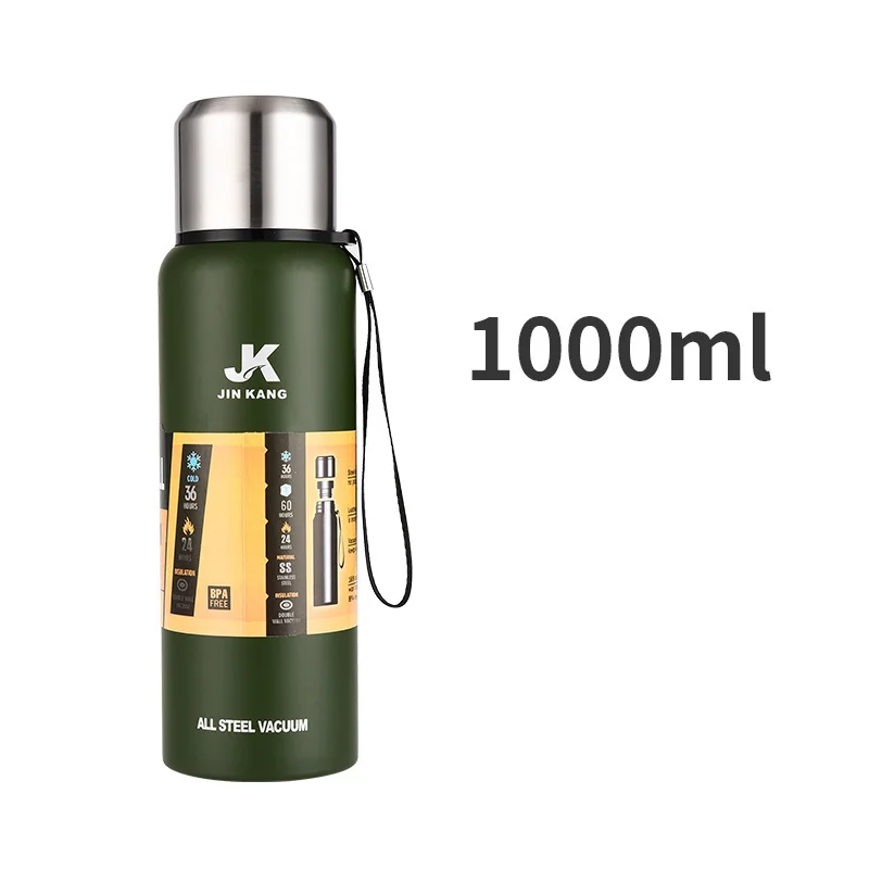 

Thermos 1.5l Stainless Steel Insulated Thermos Bottle Outdoor Sports Drinking Water Bottle Vacuum Bottle Drink Thermoses Cups