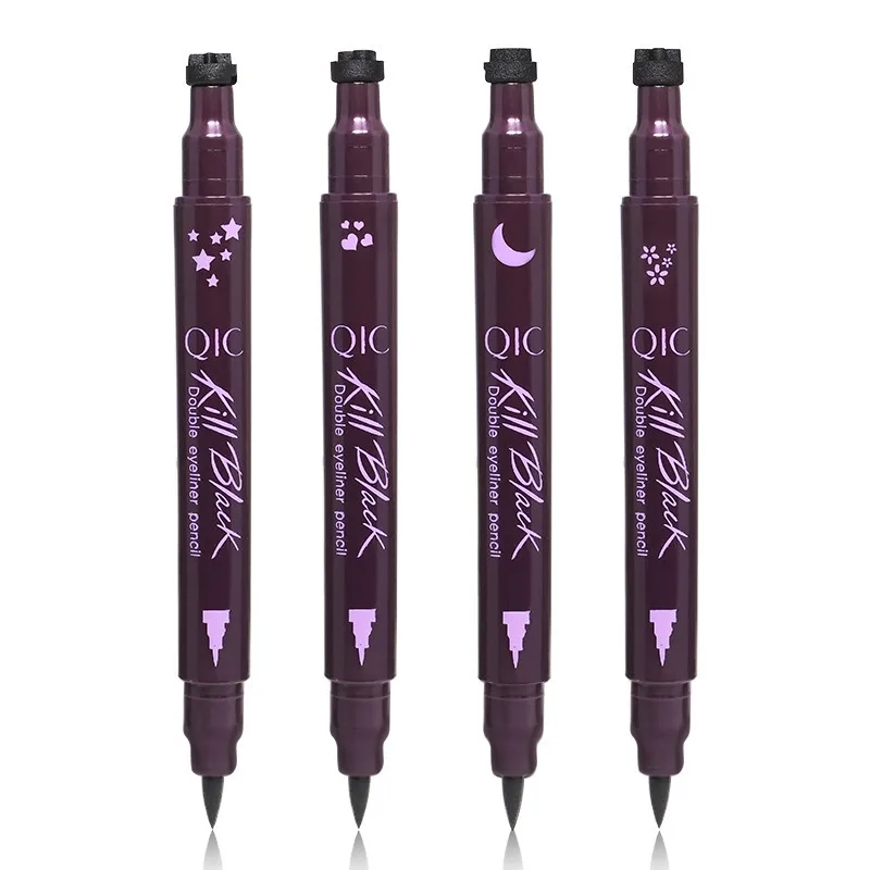 Бренд Qic украшение с двойной головкой женская косметика для красоты|brand eye liner|eye