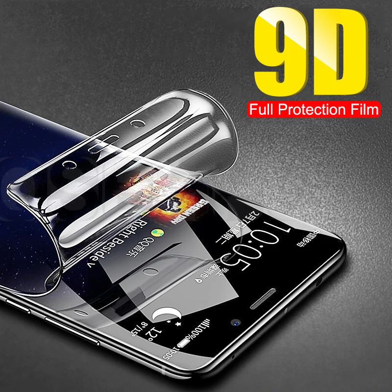Для Samsung Galaxy S10 S9 S8 S7 S6 Edge Plus полное покрытие Гидрогелевая пленка защитная для Note 8 9