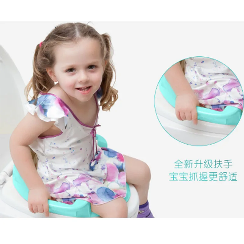 Детское сиденье для унитаза с подлокотниками девочек и мальчиков удобный туалет