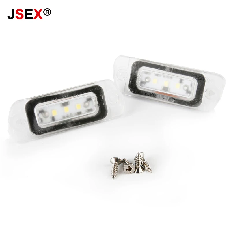 1 Pair No Error Rear 2 SMD LED Number License Plate Light Kit For Mercedes R ML GL Class W164 x164 W251 R300 R320 R550 R500 | Автомобили и