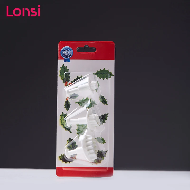 LONSI 3 шт./компл. пластик поршневой резак для резки печенья Die День Рождения