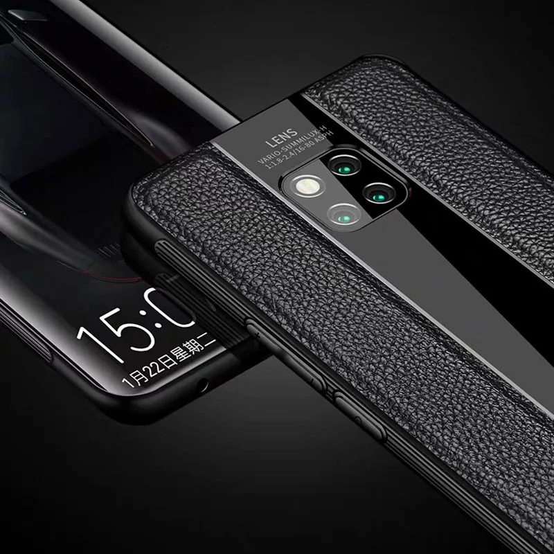Для huawei mate 20 Pro чехол из натуральной кожи для Porsche дизайнерский Роскошный деловой