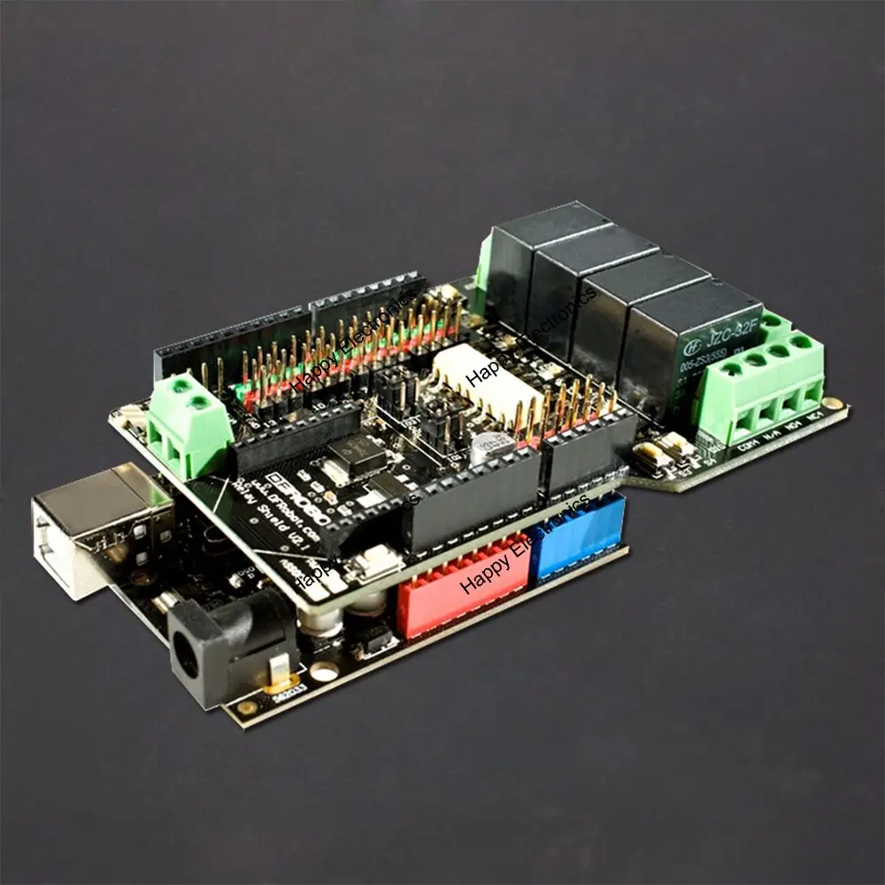 Четырехканальный Релейный Щит DFRobot V2.1 4 канала 9 В поддержка ввода/вывода XBee