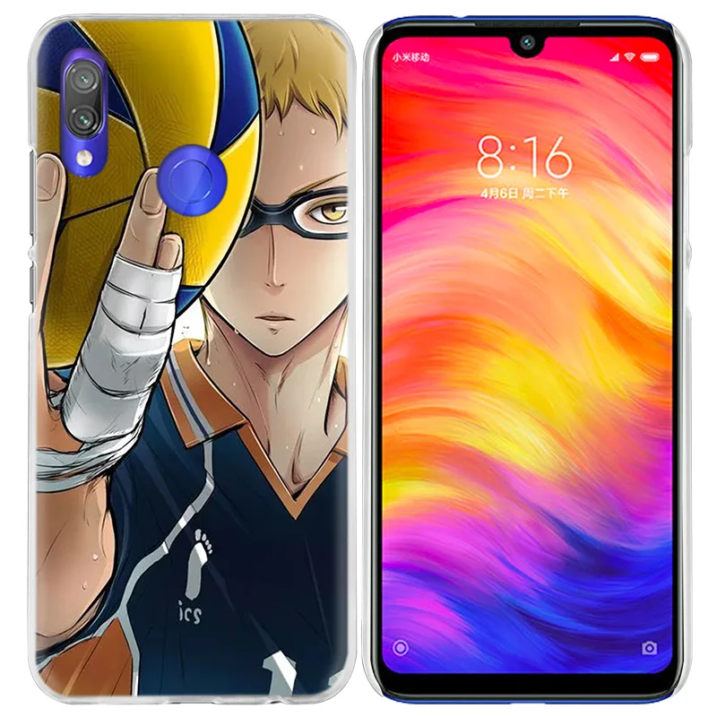 Чехол Haikyuu Hinata для Xiao mi Red mi Note 7 8T 6 6A Pro S2 5 5A 4X mi A1 A2 9 Note10 8 lite Play F1 жесткий чехол для телефона с рисунком аниме