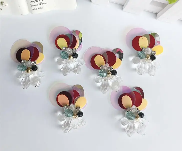 Патчи со стразами и блестками винтажная вышивка модный Декор одежды|embroidered