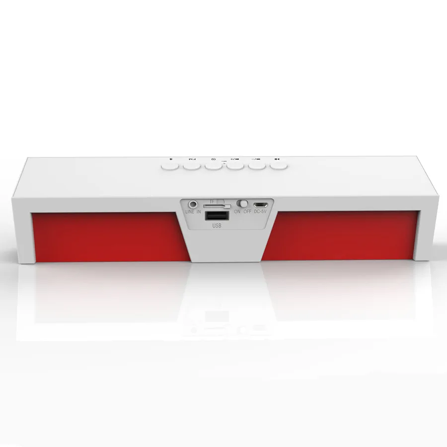 Портативная беспроводная bluetooth Колонка Sardine HIFI белый Aux Стерео саундбар FM радио