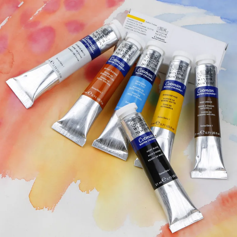 Краска для акварели Winsor &amp Newton краска 21 мл однотонная прозрачная гуашевая