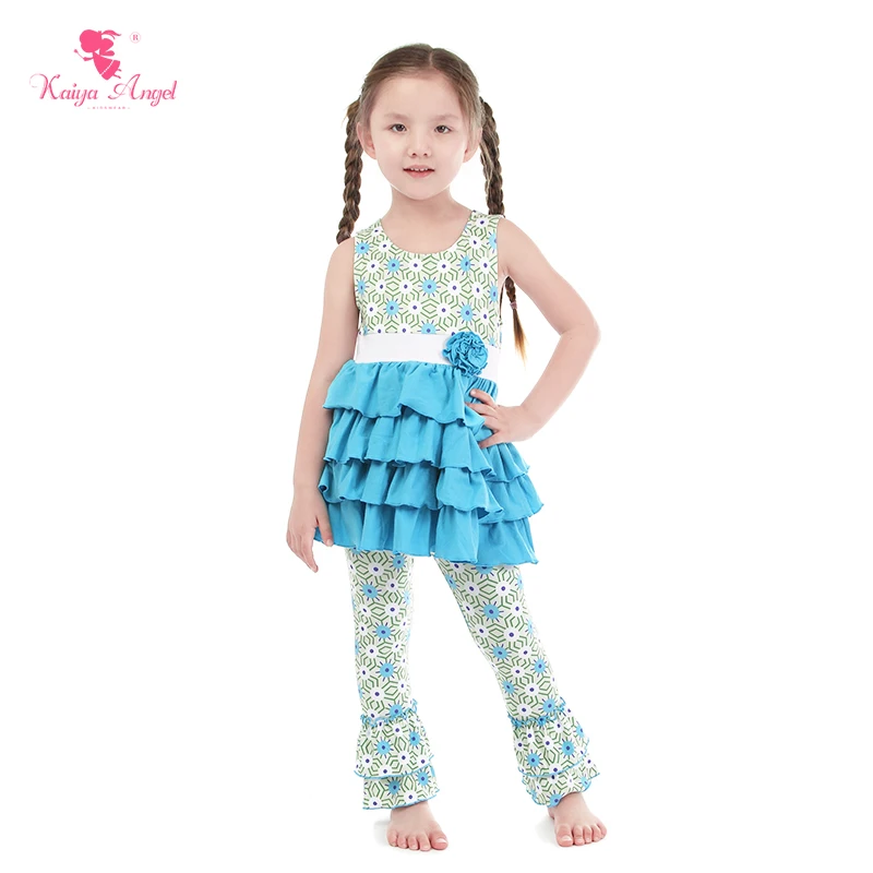 Kaiya Angel/комплект модной детской одежды из 2 предметов для девочек Небесно Голубой