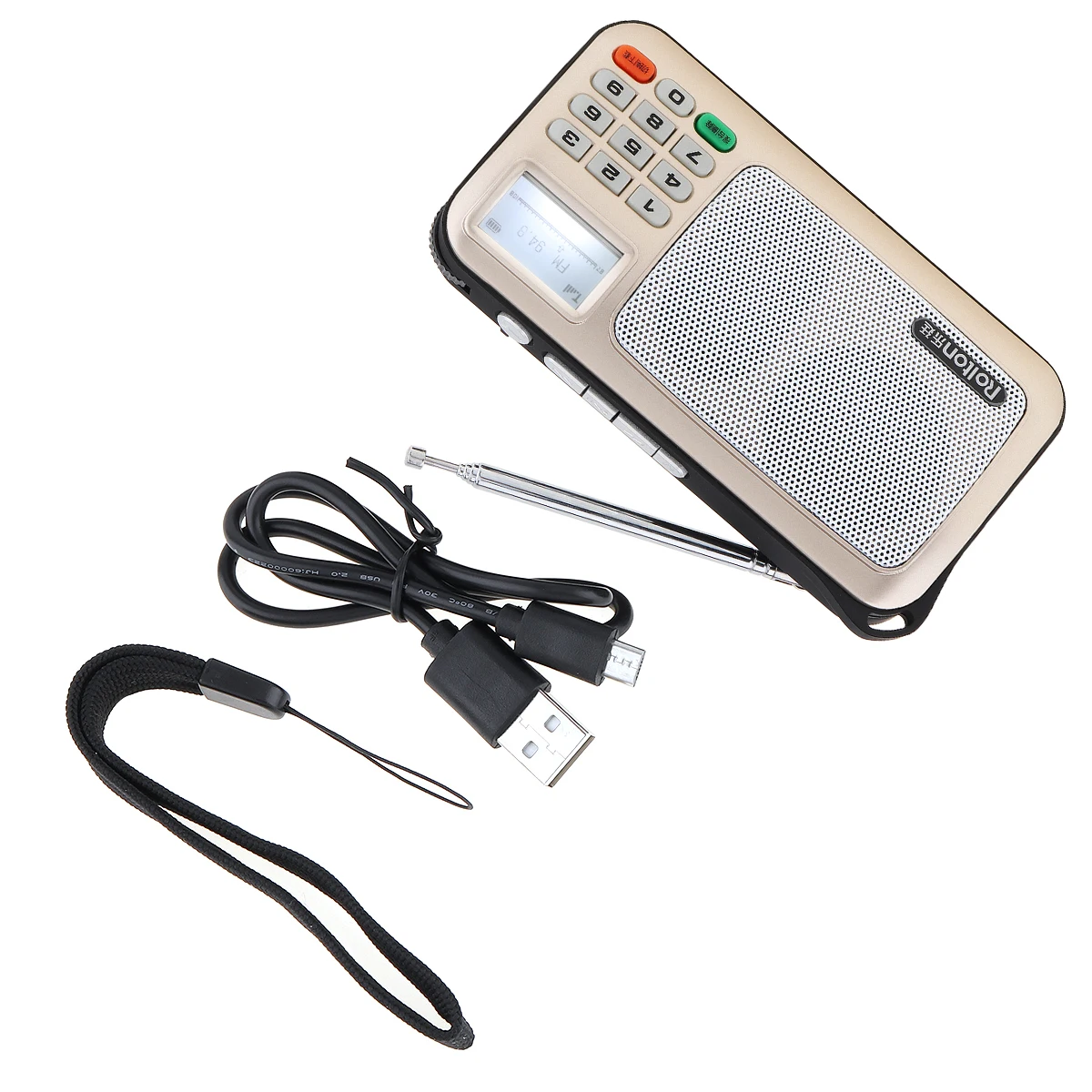 Портативный мини-радиоприемник Rolton W505 ручной цифровой плеер с FM USB TF mp3-плеером