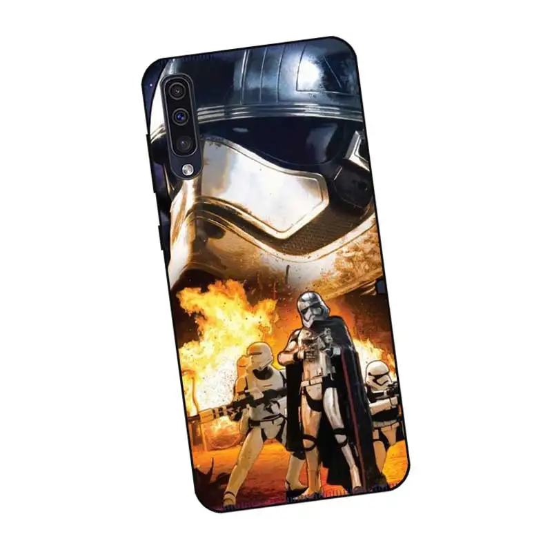 N410 Star War Black Silicone Case For Samsung Galaxy A2 Core A6 A7 A8 A9 A10 A30 A40 A50 A60 A70 A80 A90 5G A20E Plus |