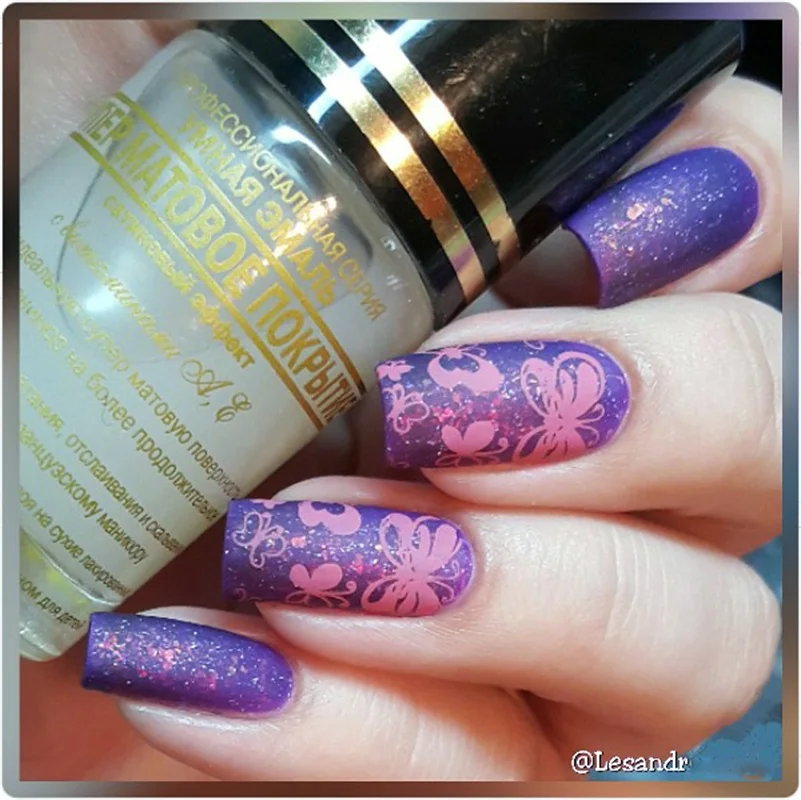 Классическая бабочка стрекоза шаблон для стемпинга нейл арта пластины Pandox AP74|image